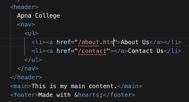 semantic tag example