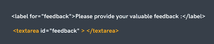text area syntax