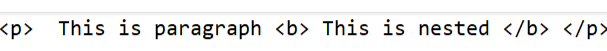 Nested tags
