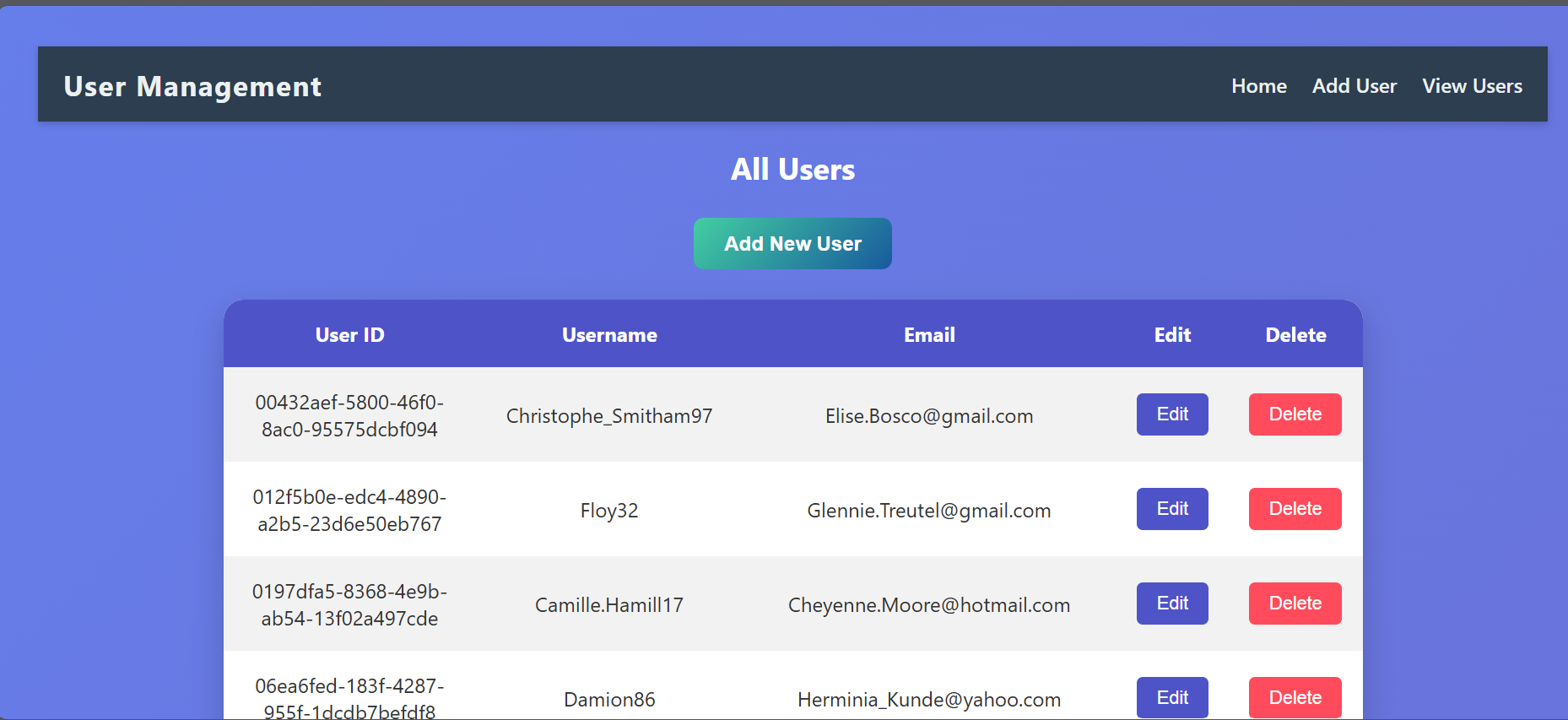 Project 3 screenshot