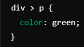 child combinator example